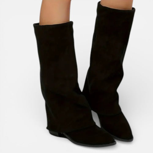 Vellouran | Women's Chunky Heeled Boots