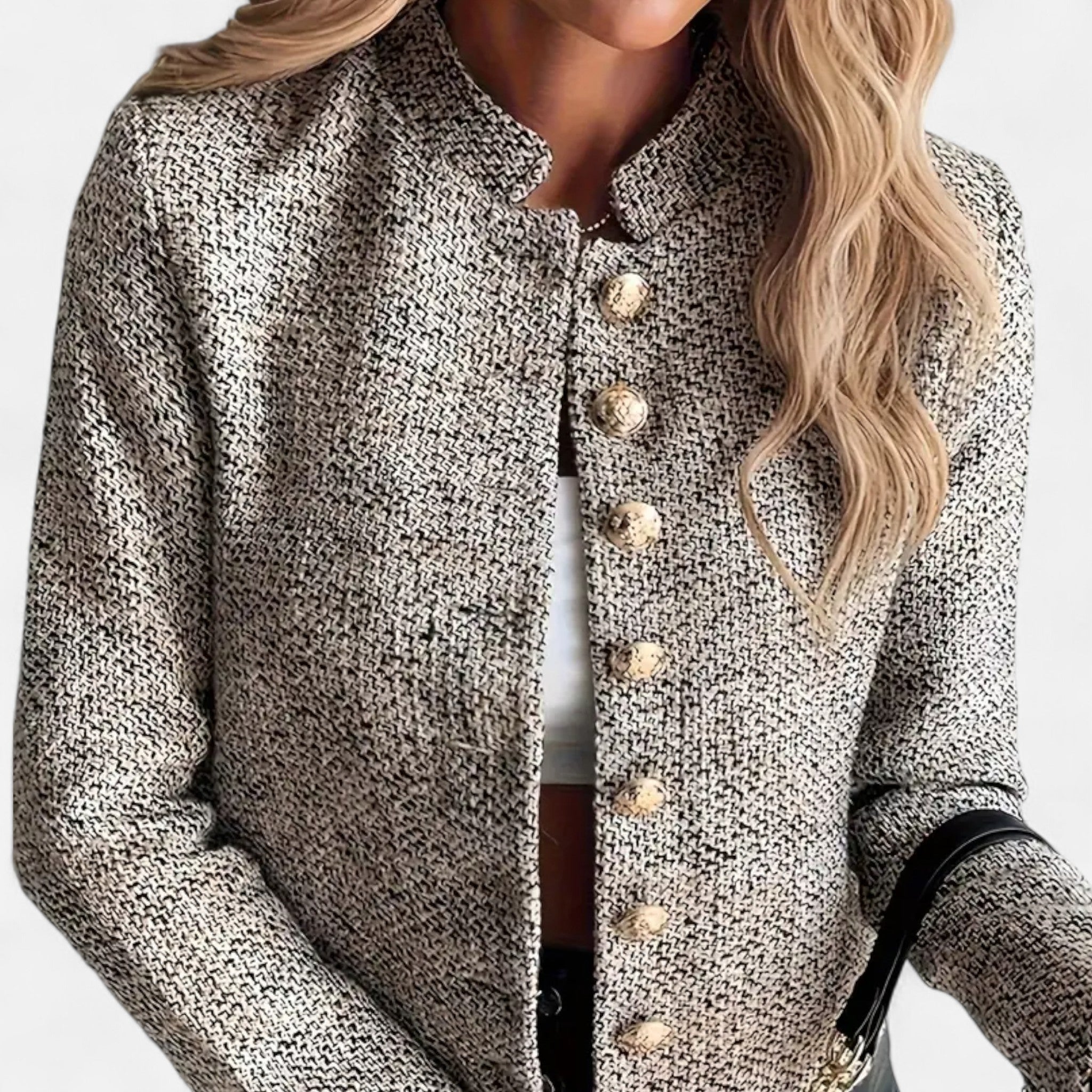 Vellouran | Women’s Fine Knit Cropped Blazer