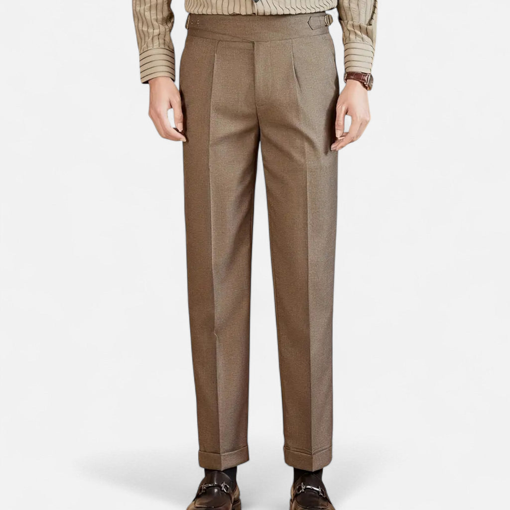Vellouran | Men’s Cuffed Tailored Trousers