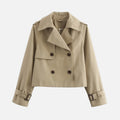 Vellouran | Women's Cropped Spring Trenchcoat