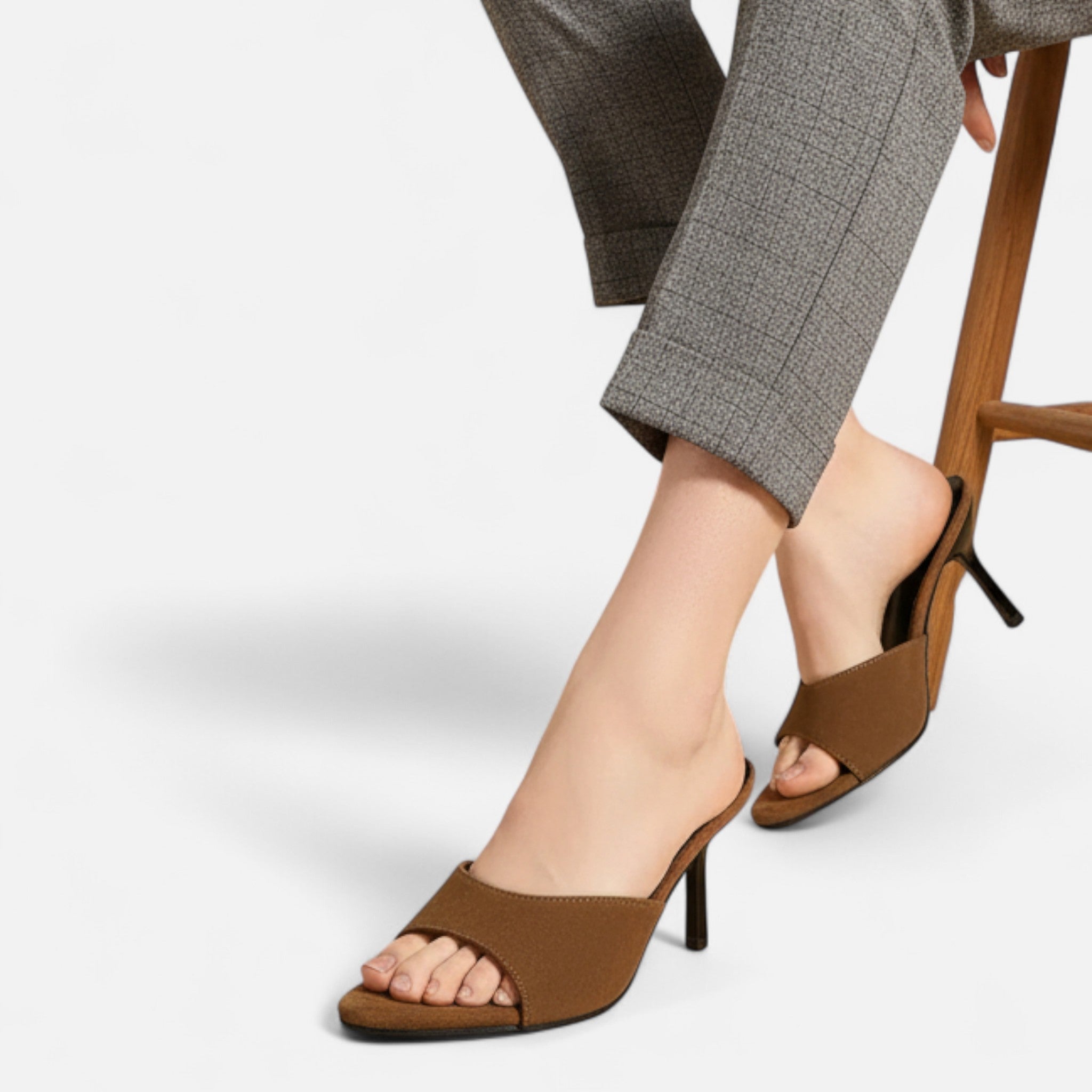 Vellouran | Women’s Suede High-Heel Mules