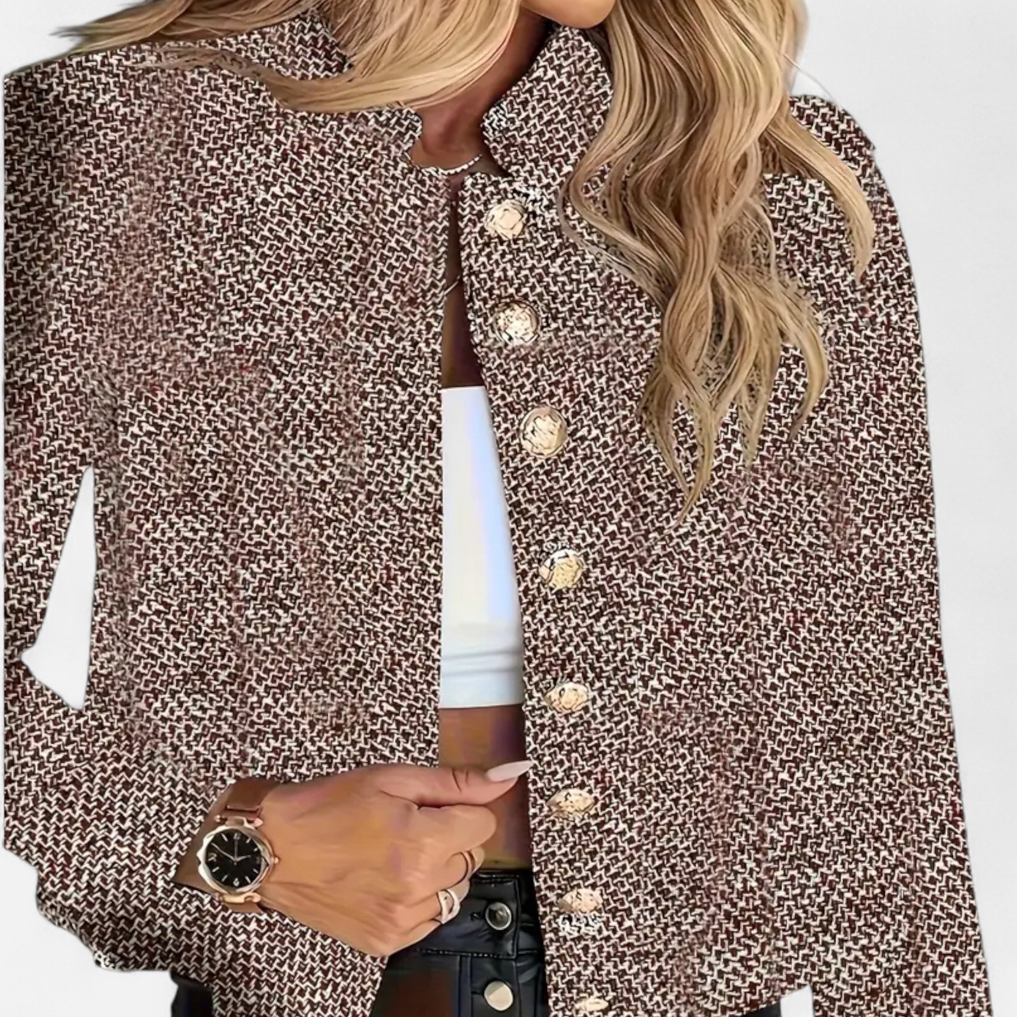 Vellouran | Women’s Fine Knit Cropped Blazer