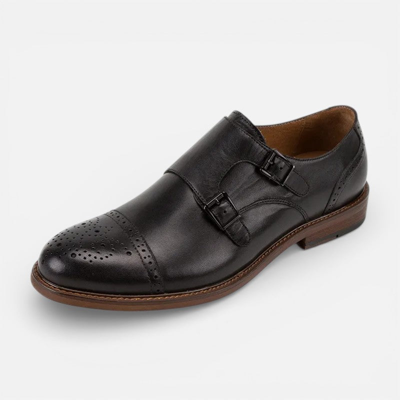 Vellouran | Men's Classic Oxford Shoes with Clasp Detail