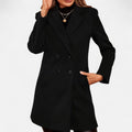 Vellouran | Women’s Black Double-Breasted Trenchcoat