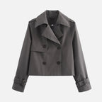 Vellouran | Women's Cropped Spring Trenchcoat