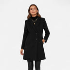 Vellouran | Women’s Black Double-Breasted Trenchcoat