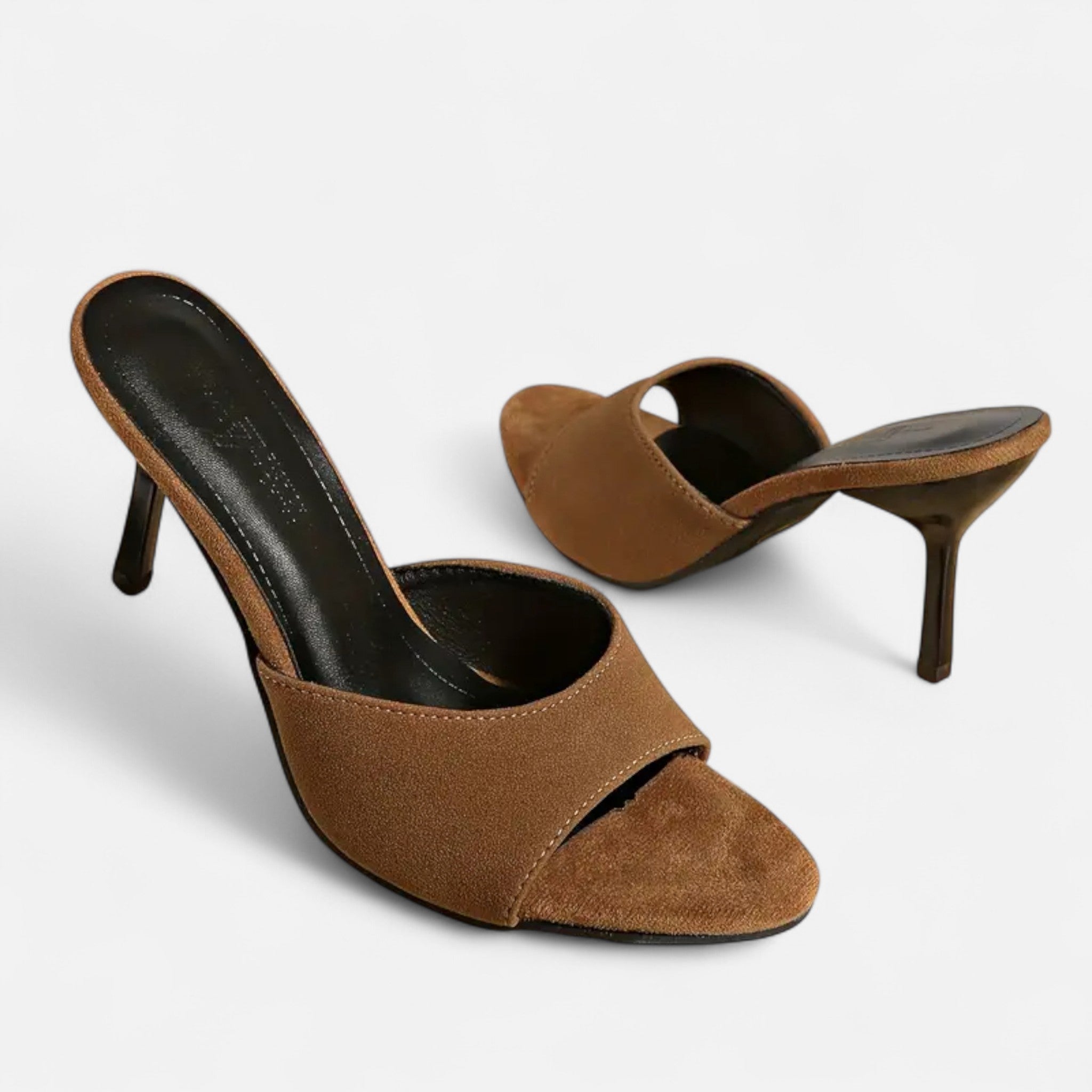 Vellouran | Women’s Suede High-Heel Mules