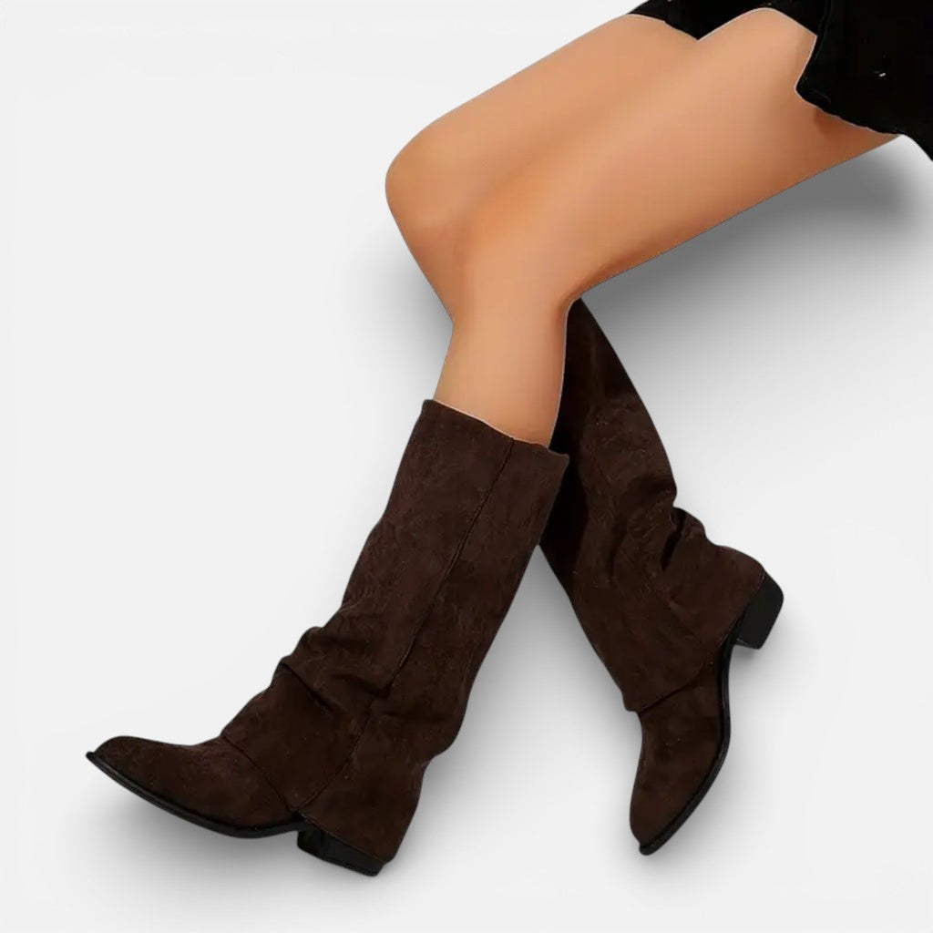 Vellouran | Women's Chunky Heeled Boots