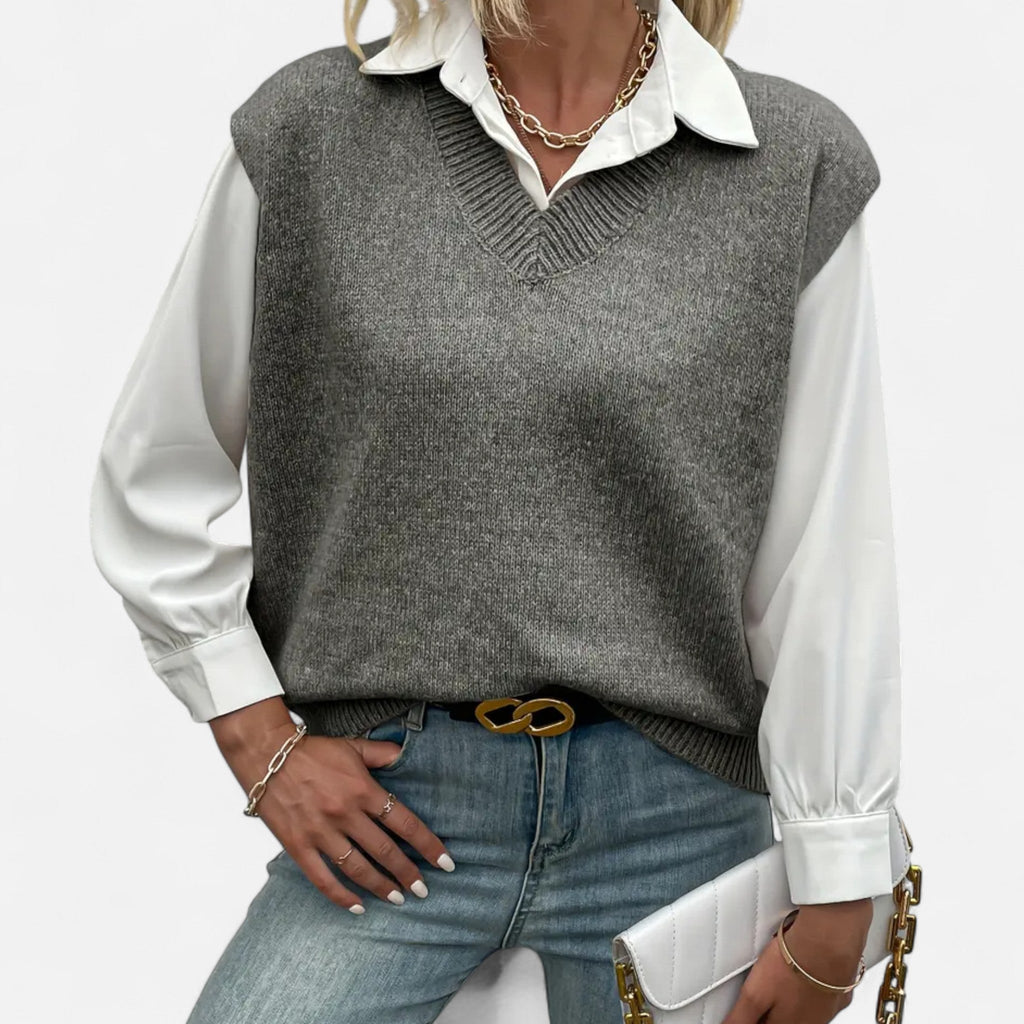 Vellouran | Women’s Elegant Wool Knit Vest