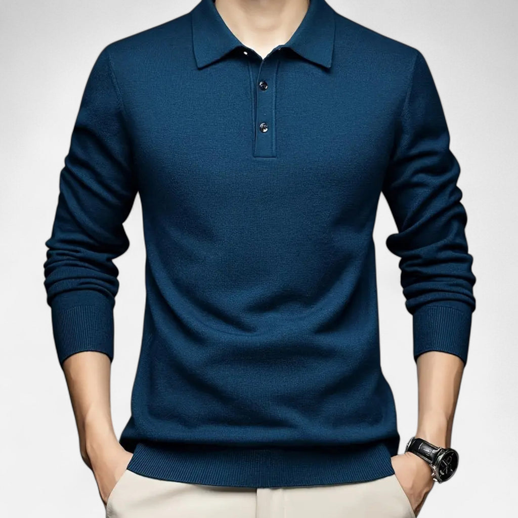 Vellouran | Men’s Knit Longsleeve Polo