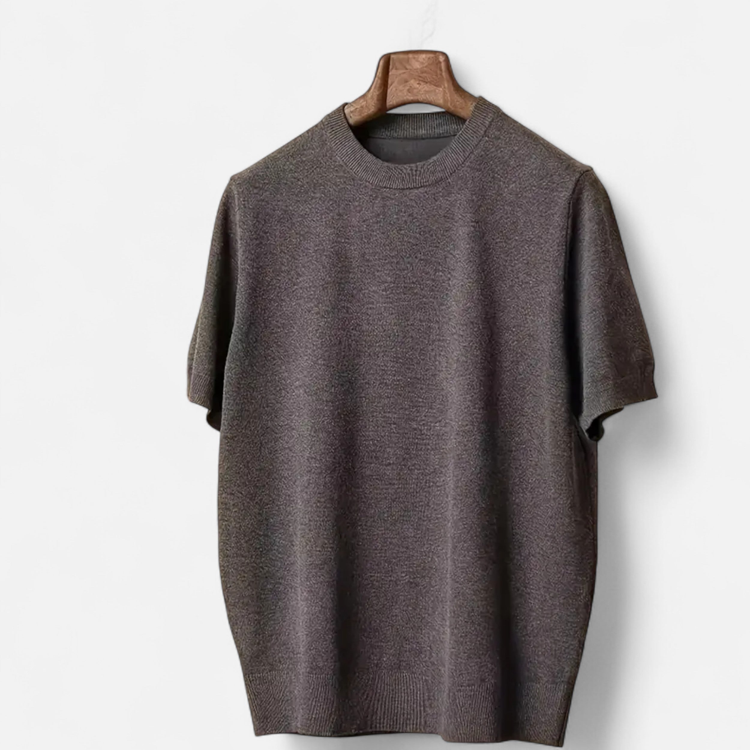 Vellouran | Men’s Casual Knitted T-Shirt