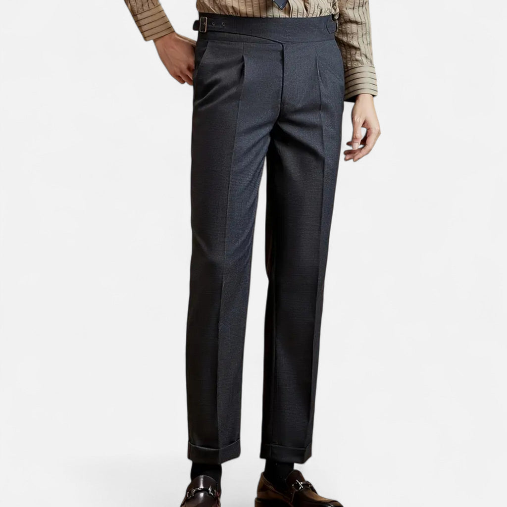 Vellouran | Men’s Cuffed Tailored Trousers