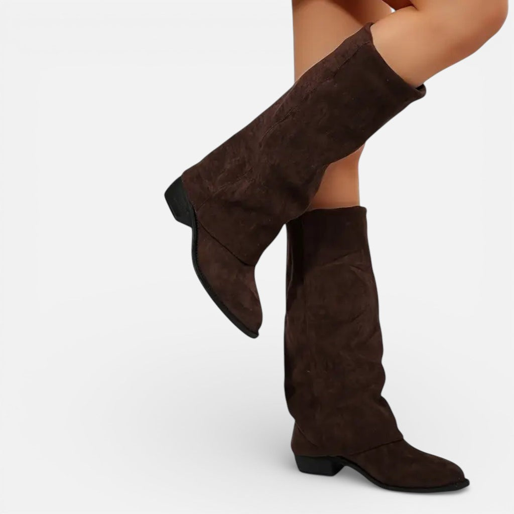 Vellouran | Women's Chunky Heeled Boots