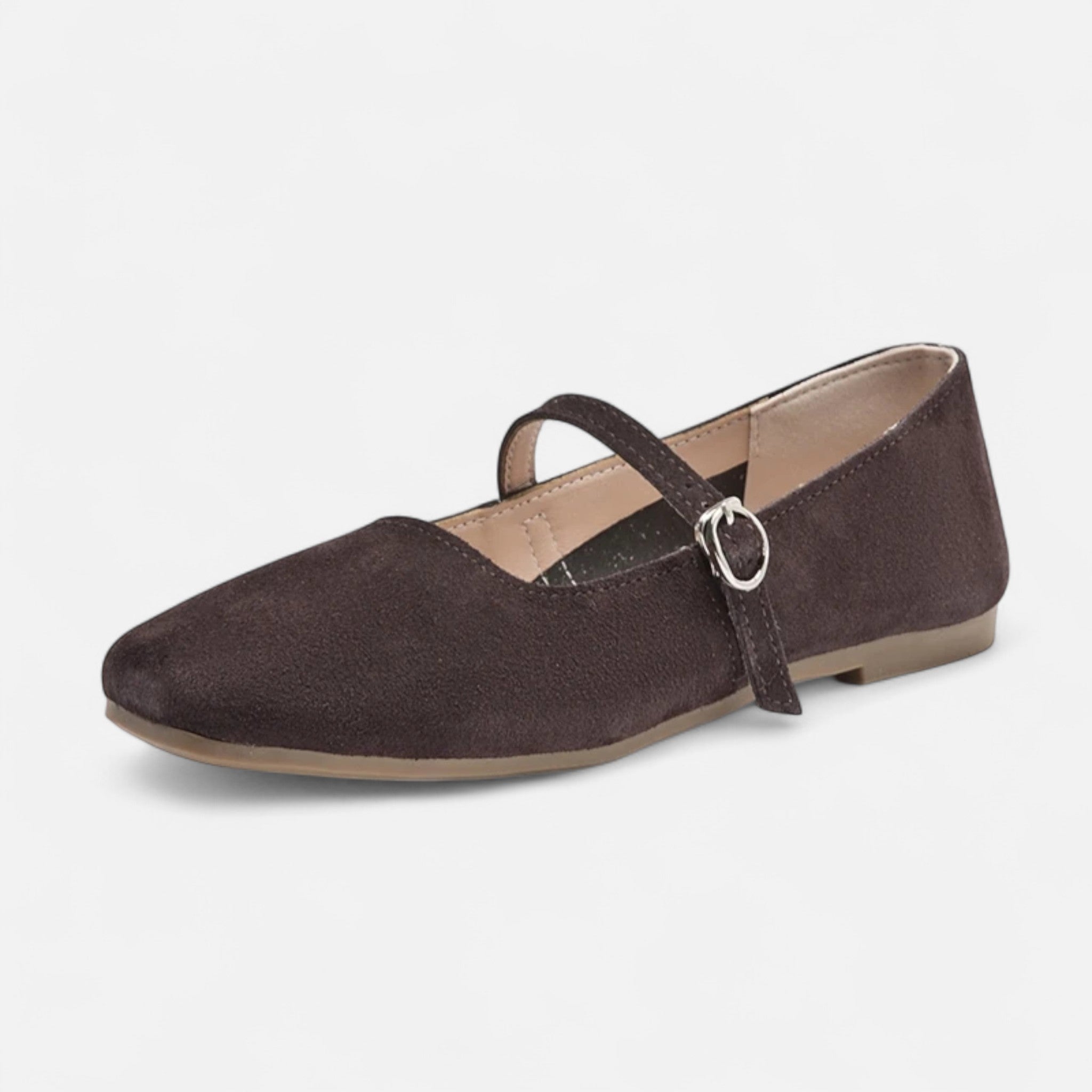 Vellouran | Women’s Suede Mary Jane Flats