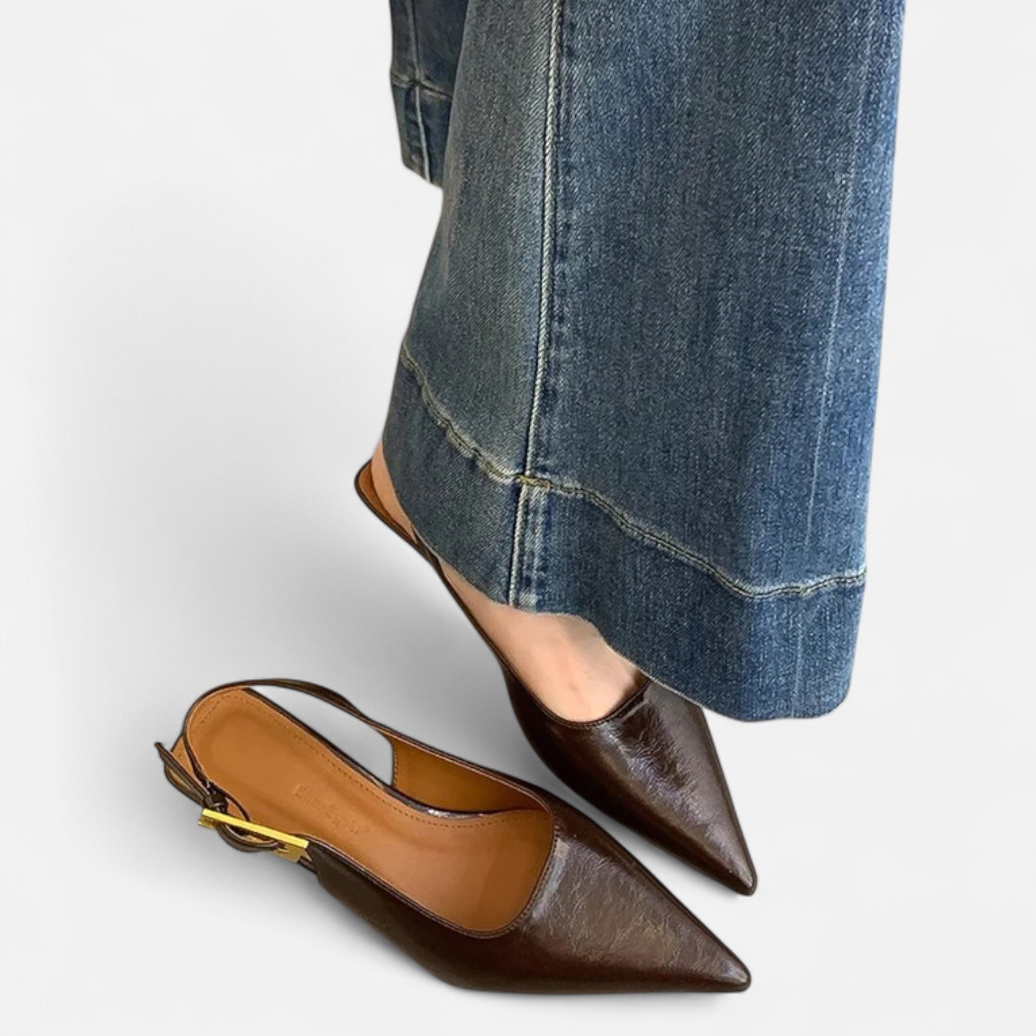 Vellouran | Women’s Pointed Toe Slingback Heels