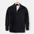 Vellouran | Men’s Cable-Knit Half Zip Sweater