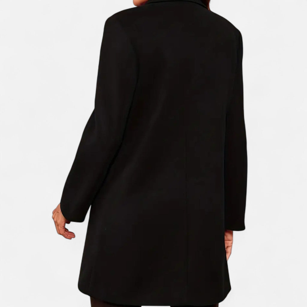 Vellouran | Women’s Black Double-Breasted Trenchcoat