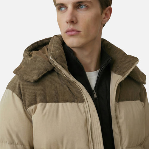 Vellouran | Men's Winter Puffer Jacket with Removable Hood