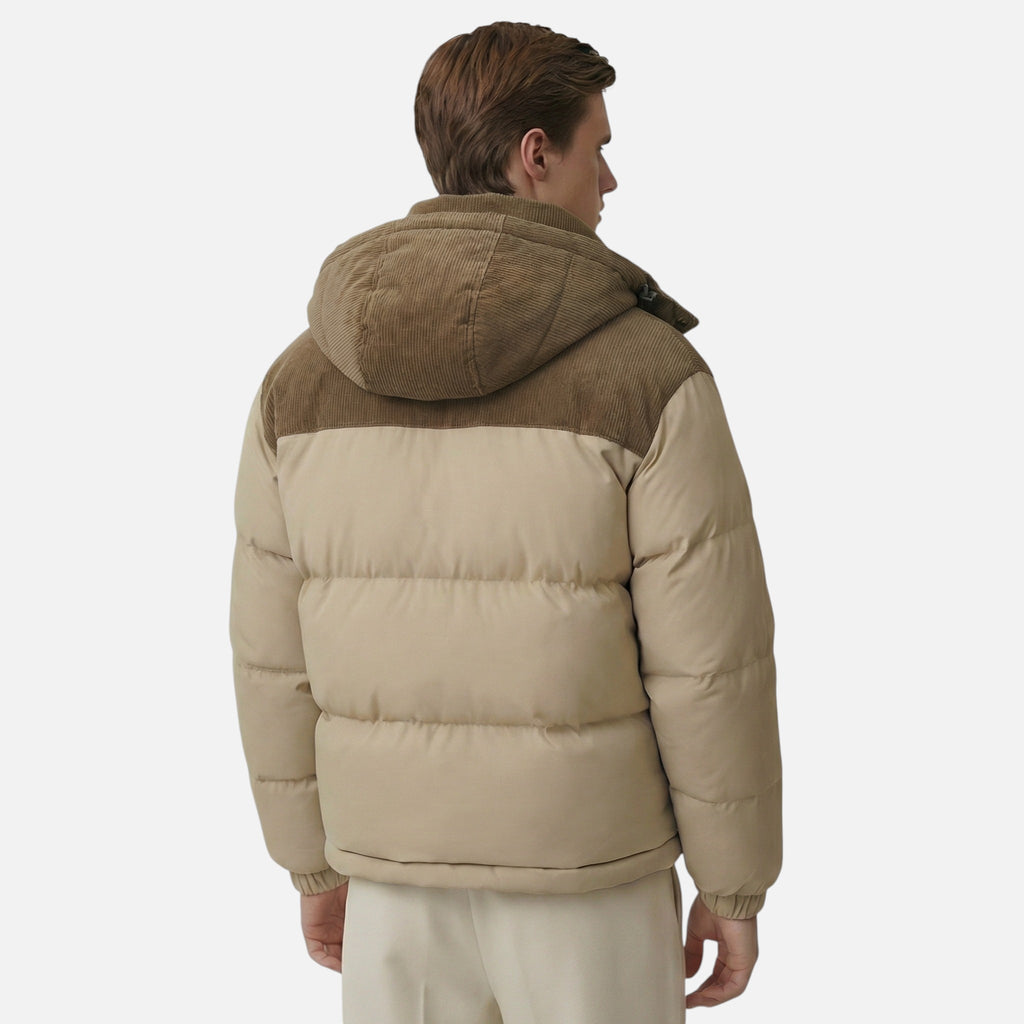 Vellouran | Men's Winter Puffer Jacket with Removable Hood