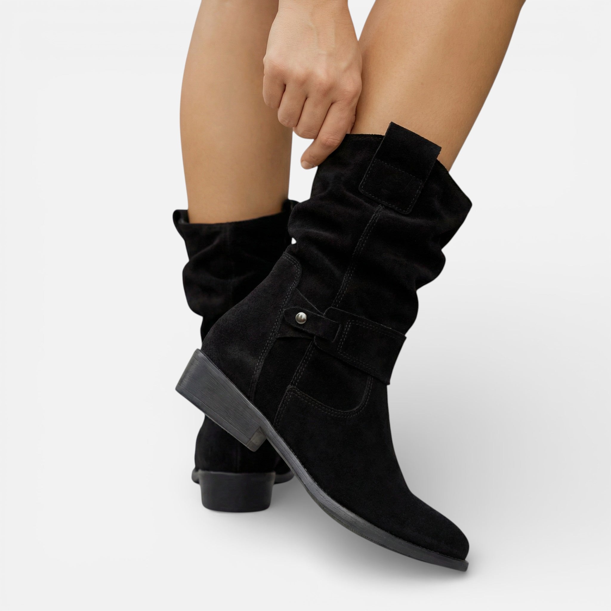 Vellouran | Women's Ankle Boots Slouchy Comfortable Casual Style