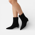 Lanemont's Boutique | Women's Suede Boots with Low Heels