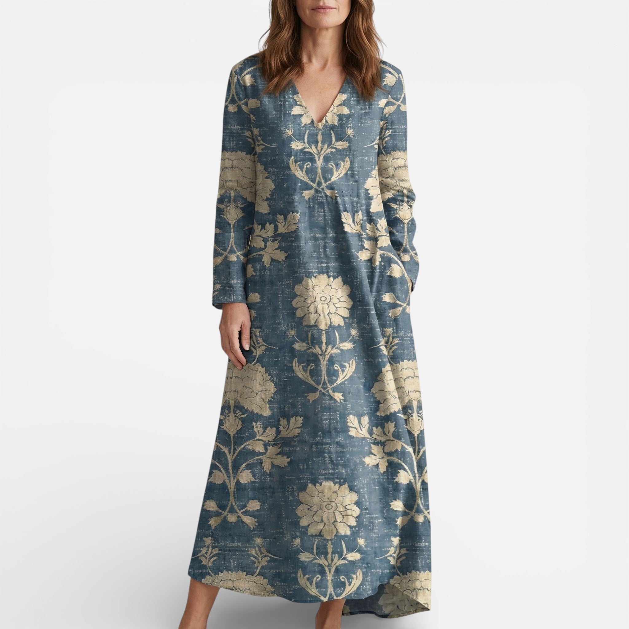 Vellouran | Women's Shirt Dress with Long Sleeves