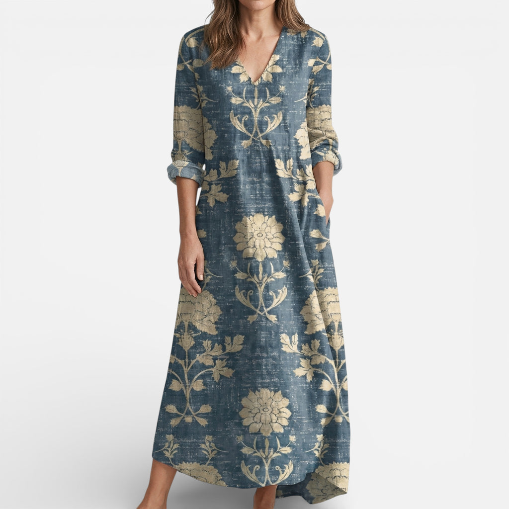 Vellouran | Women's Shirt Dress with Long Sleeves