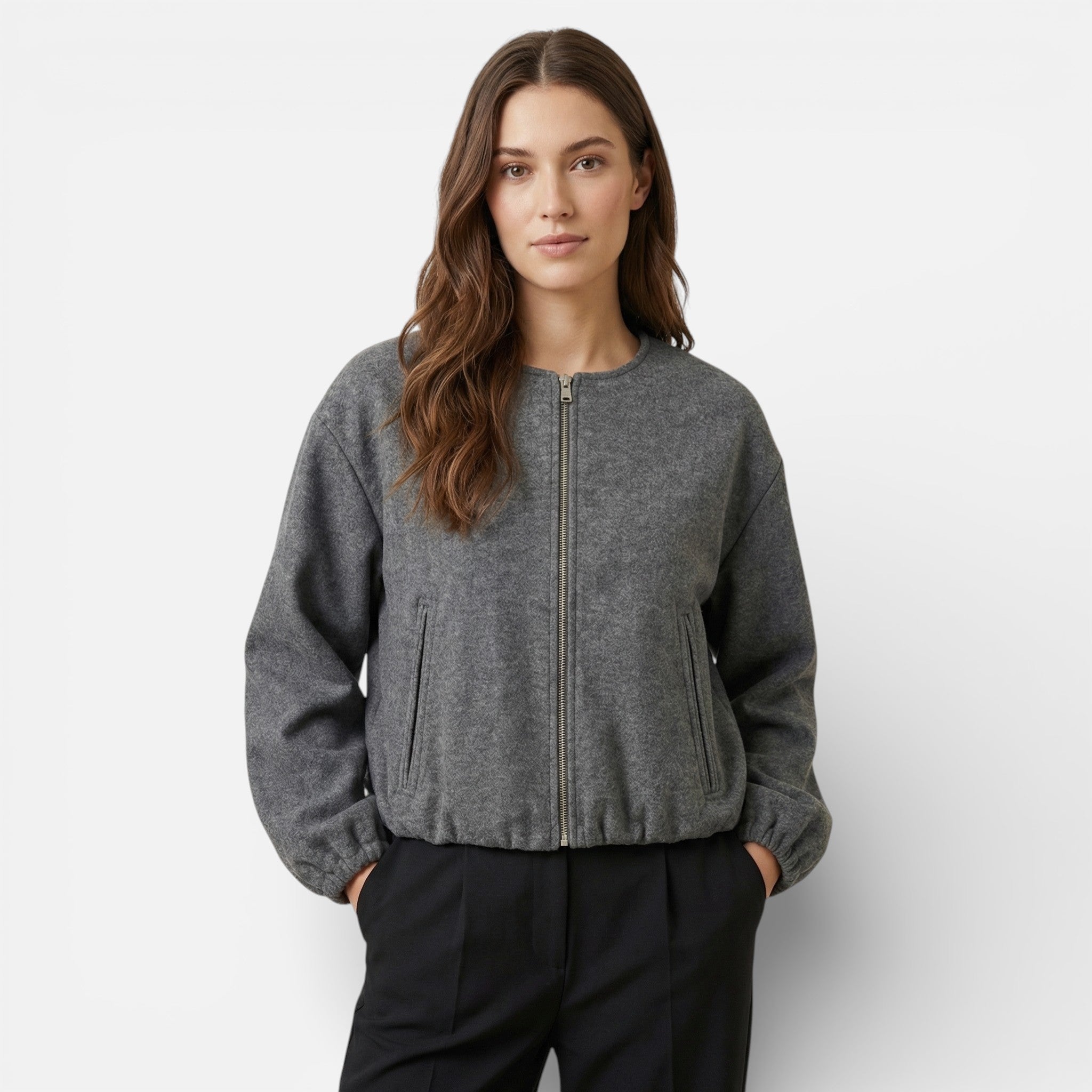 Vellouran | Women's Fleece Bomber Jacket for Spring