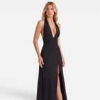 Vellouran | Women's Maxi Dress with Deep V Neckline