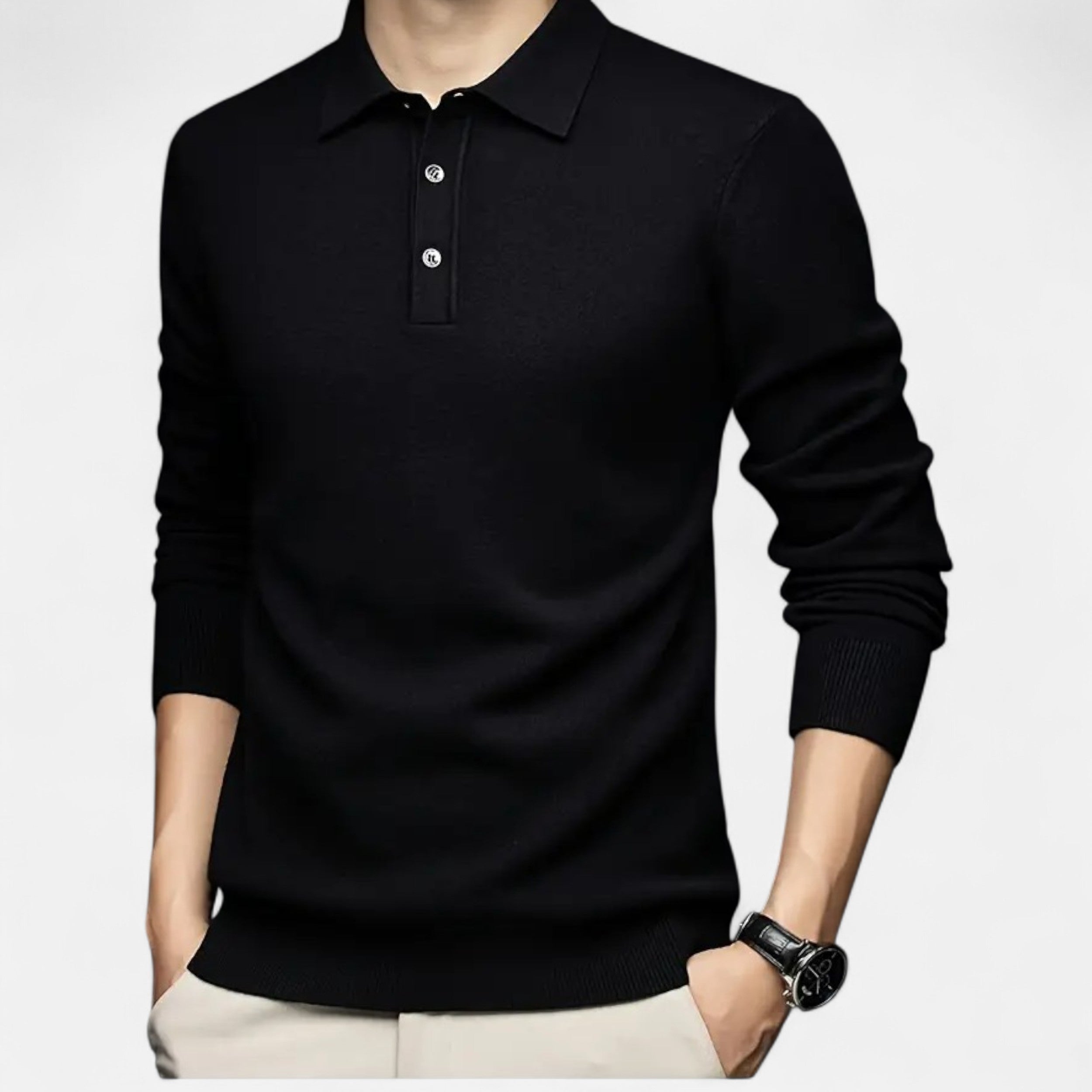 Vellouran | Men’s Knit Longsleeve Polo