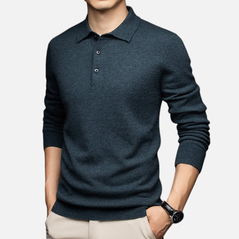 Vellouran | Men’s Knit Longsleeve Polo