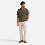 Vellouran | Men's Breathable Knitted Polo Shirt with Pattern