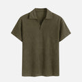 Vellouran | Men's Breathable Knitted Polo Shirt with Pattern