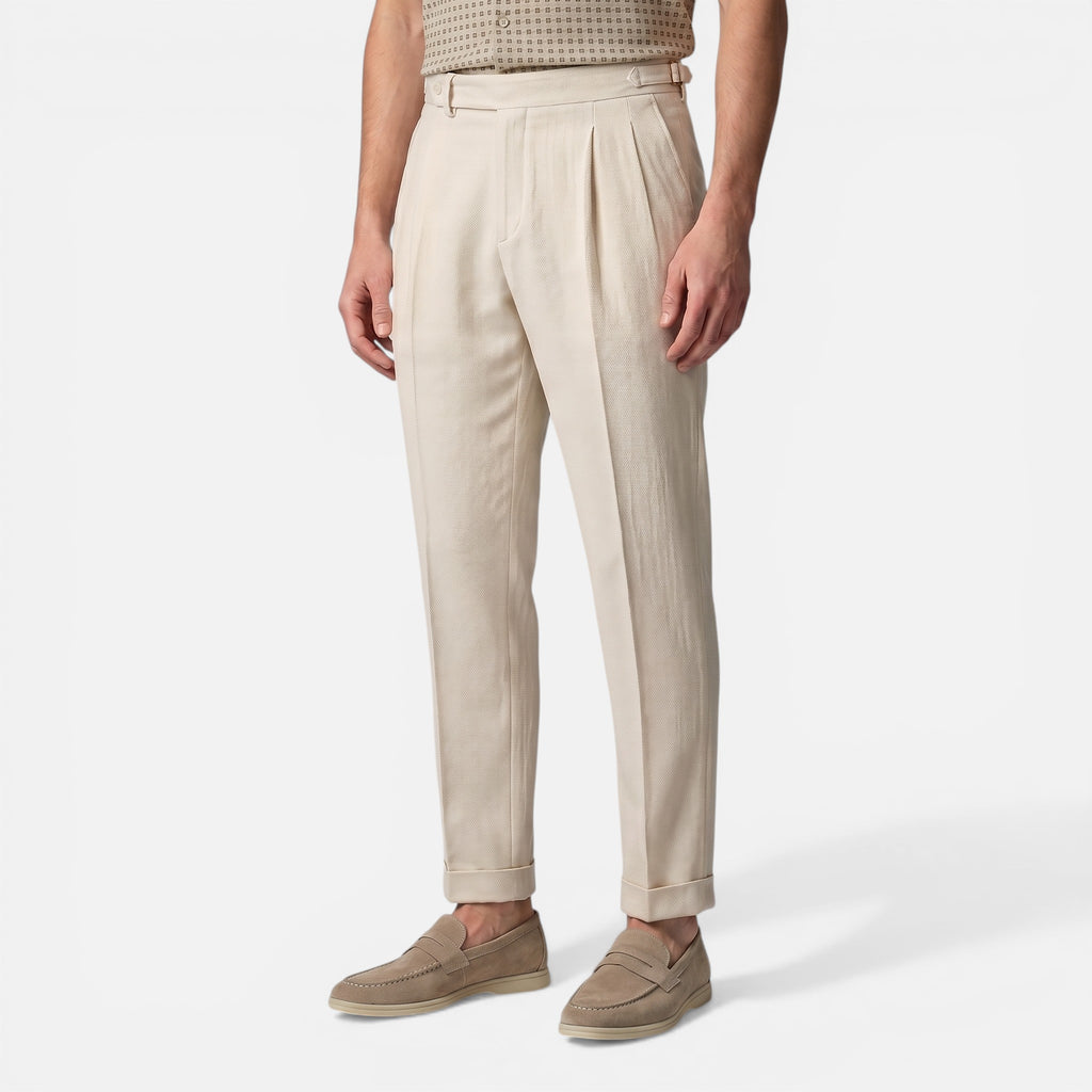 Vellouran | Men’s Breathable Pleated Pantalon