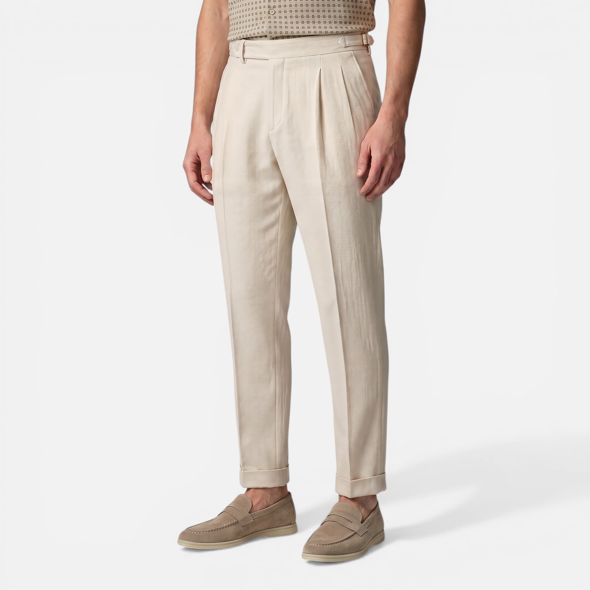 Vellouran | Men’s Breathable Pleated Pantalon