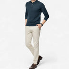 Vellouran | Men’s Knit Longsleeve Polo