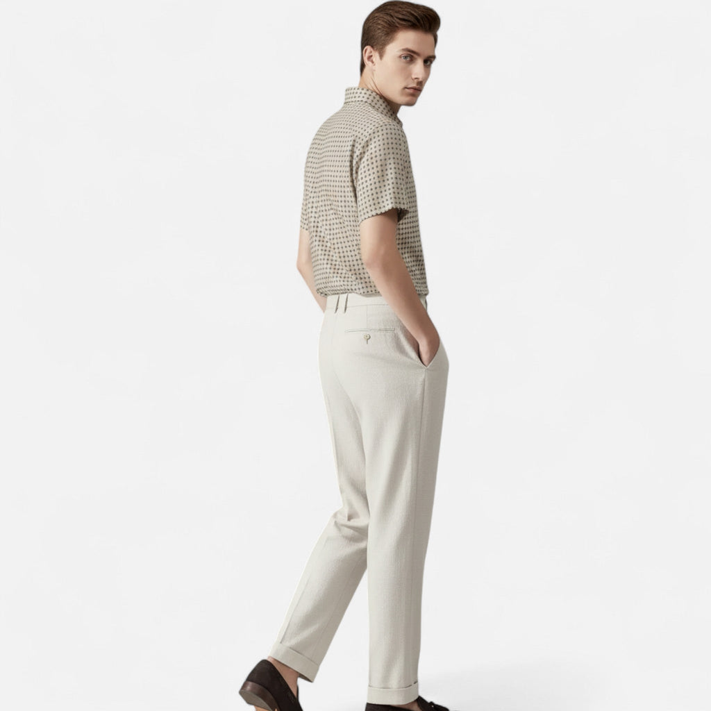 Vellouran | Men’s Breathable Pleated Pantalon