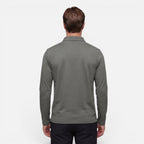 Vellouran | Men's Polo Long Sleeve Checkered Collar Pocket Detail