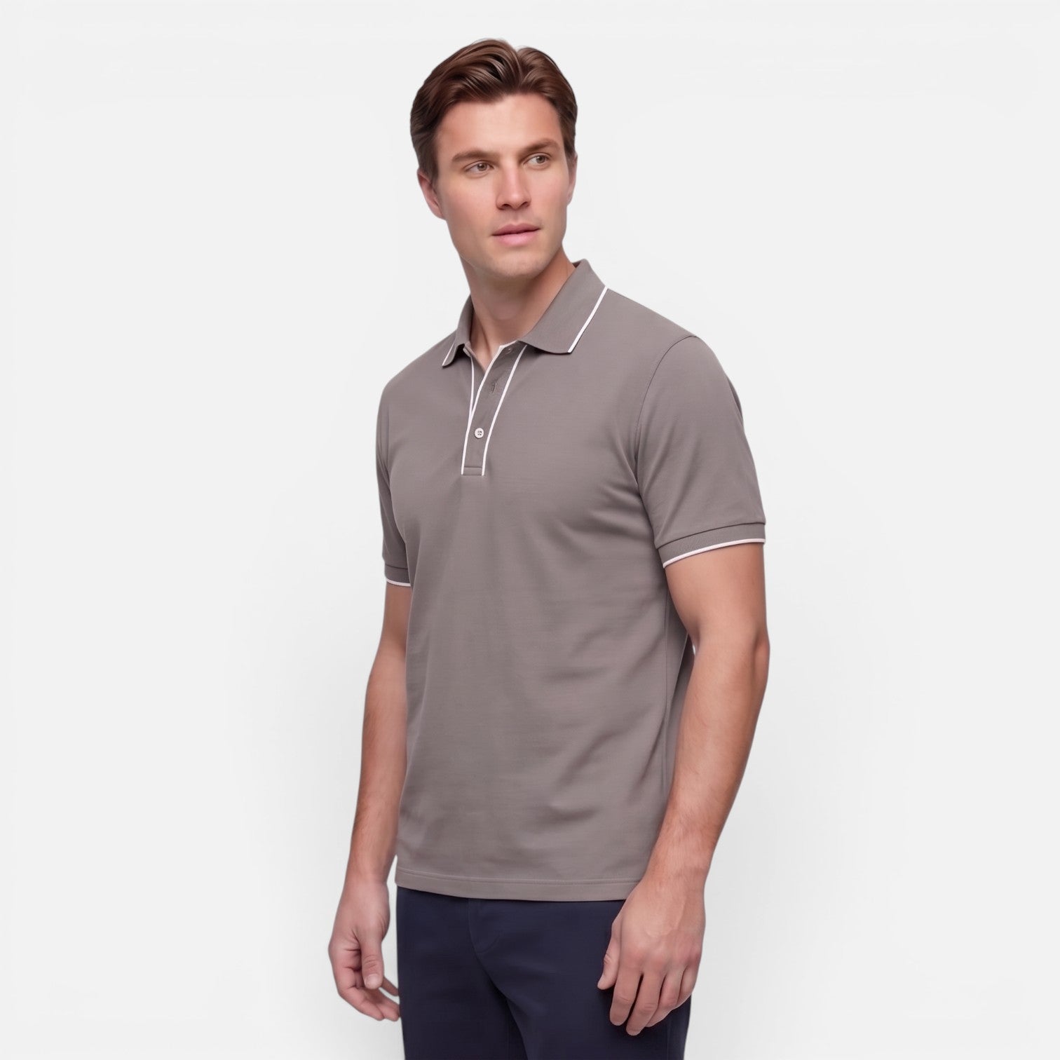 Vellouran | Men's Polo Shirt with Contrasting Trim