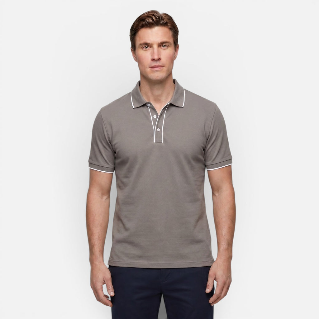 Vellouran | Men's Polo Shirt with Contrasting Trim