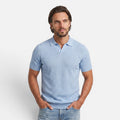 Vellouran | Men's Slim Fit Knit Polo Shirt Lightweight Breathable Wear