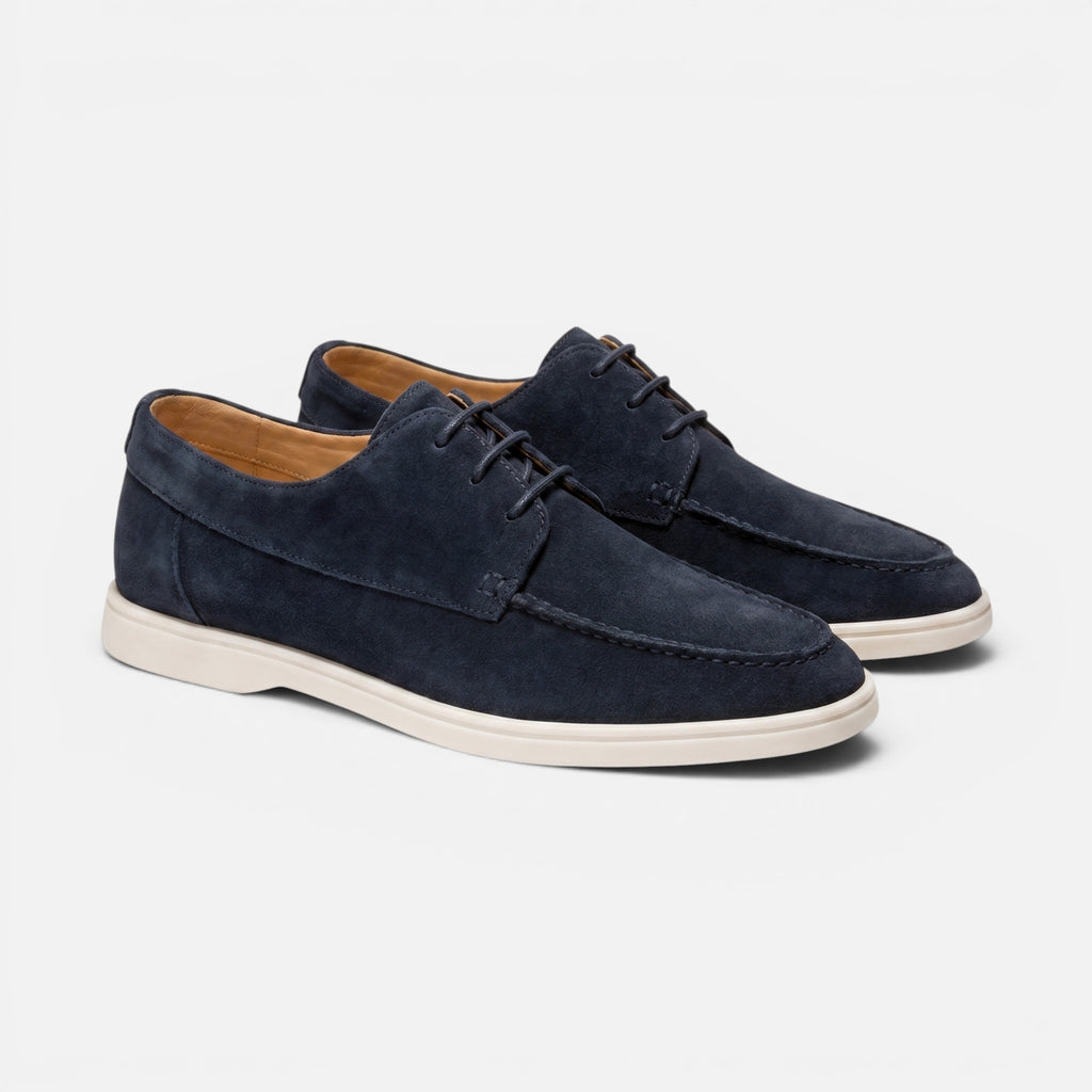 Vellouran | Men's Suede Loafers - Casual Lace-Up Style Dress Shoes
