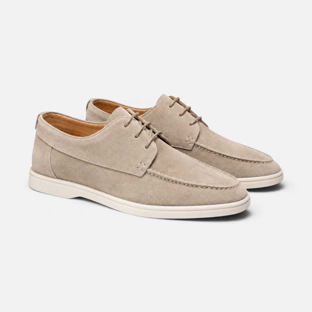 Vellouran | Men's Suede Loafers - Casual Lace-Up Style Dress Shoes