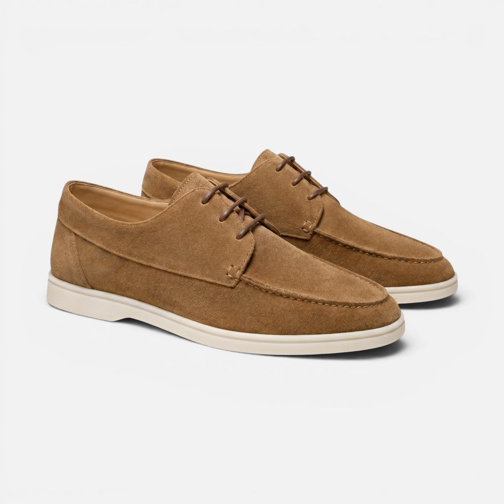 Vellouran | Men's Suede Loafers - Casual Lace-Up Style Dress Shoes