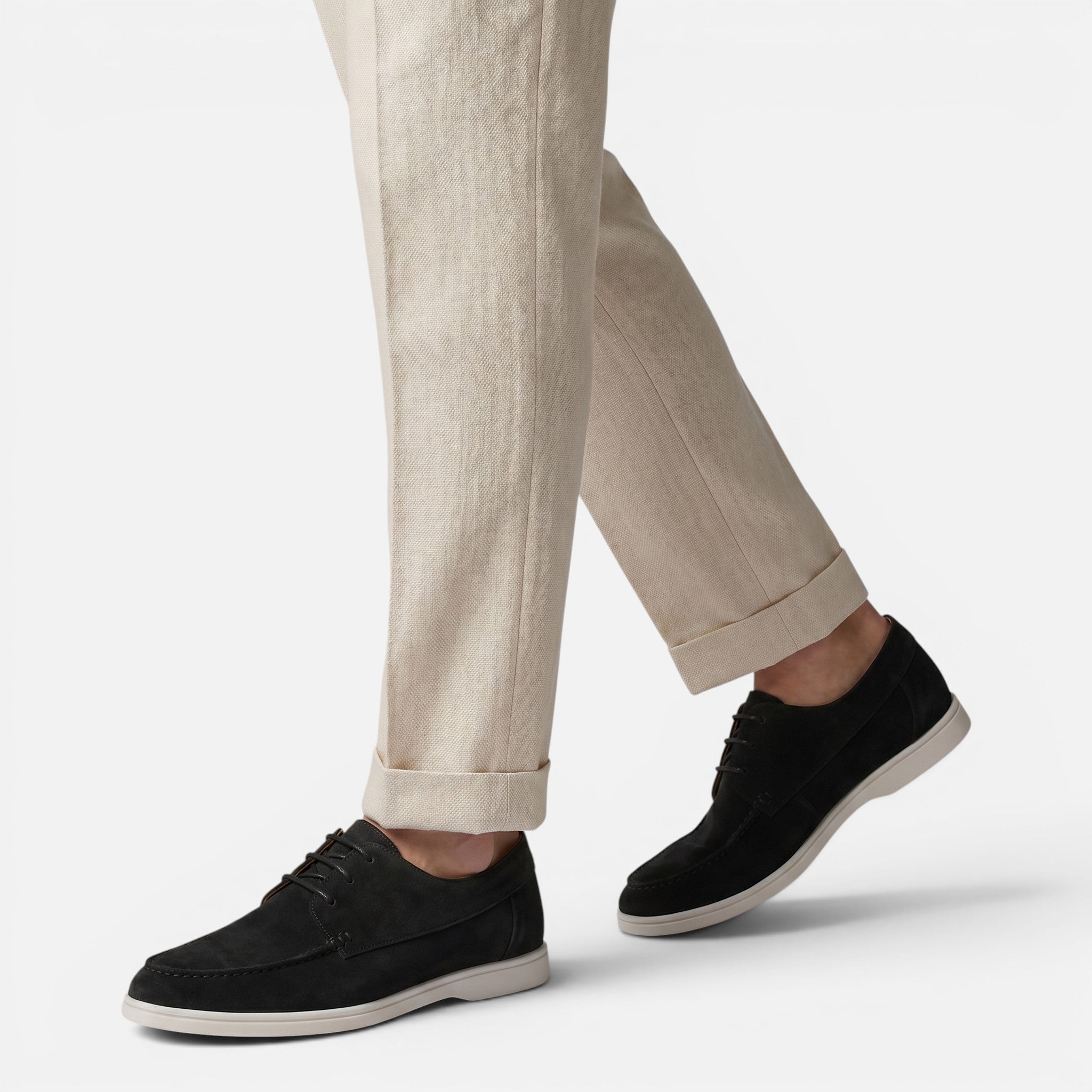 Vellouran | Men's Suede Loafers - Casual Lace-Up Style Dress Shoes