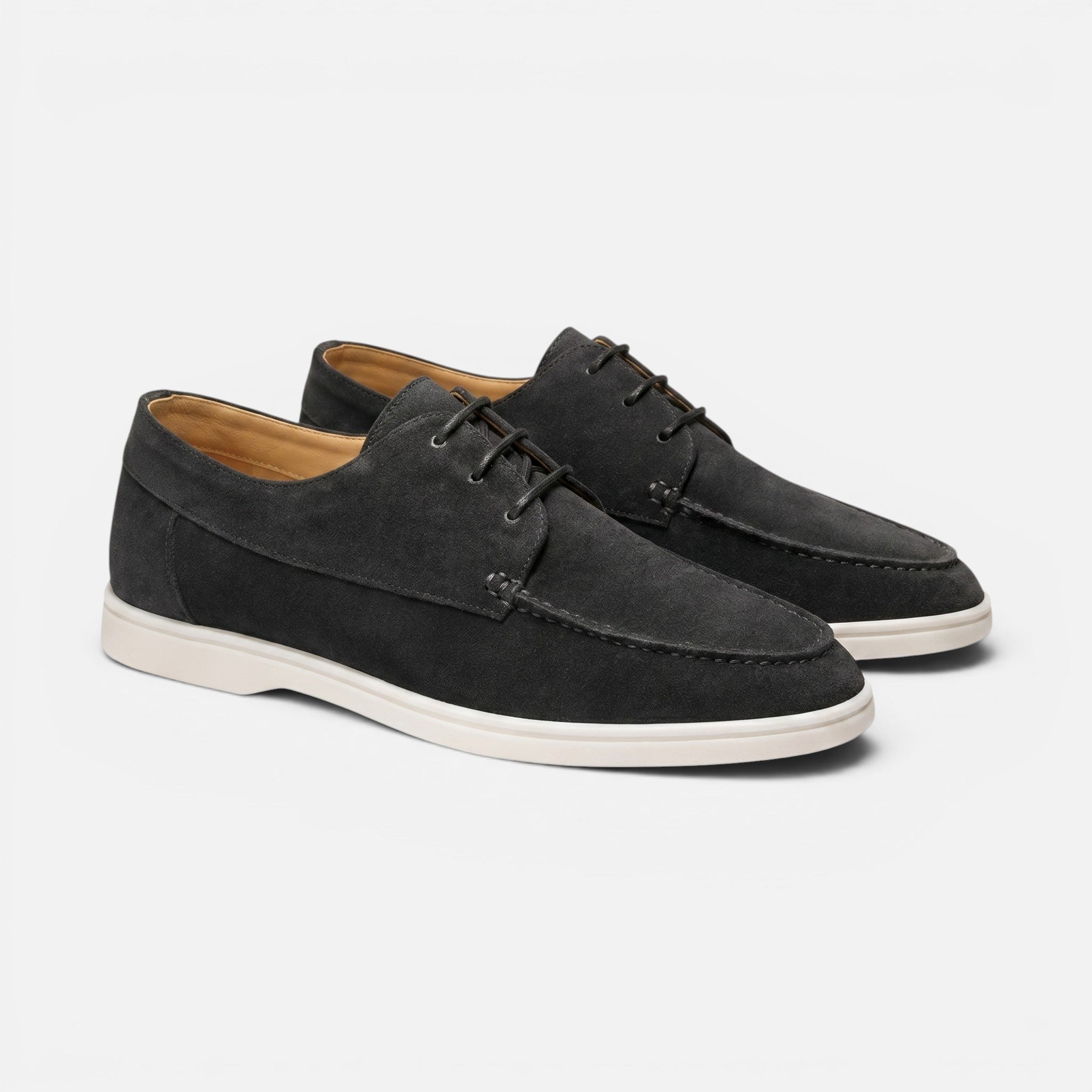 Vellouran | Men's Suede Loafers - Casual Lace-Up Style Dress Shoes