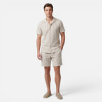 Vellouran | Men's Summer Set - Waffle Knit Textured Shirt and Short Pants