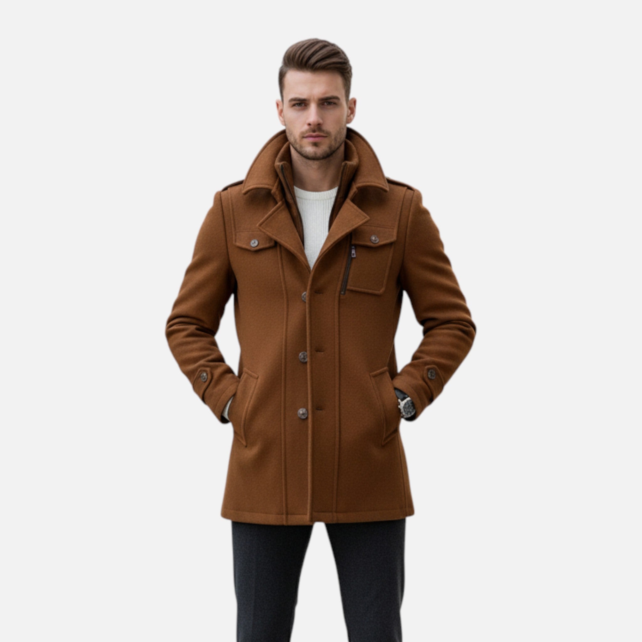 Vellouran | Men’s Modern Tailored Trenchcoat