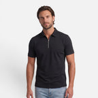 Vellouran | Men's Zip Up Polo Shirt