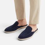 Vellouran | Men’s Suede Yacht Mules for Summer Wear